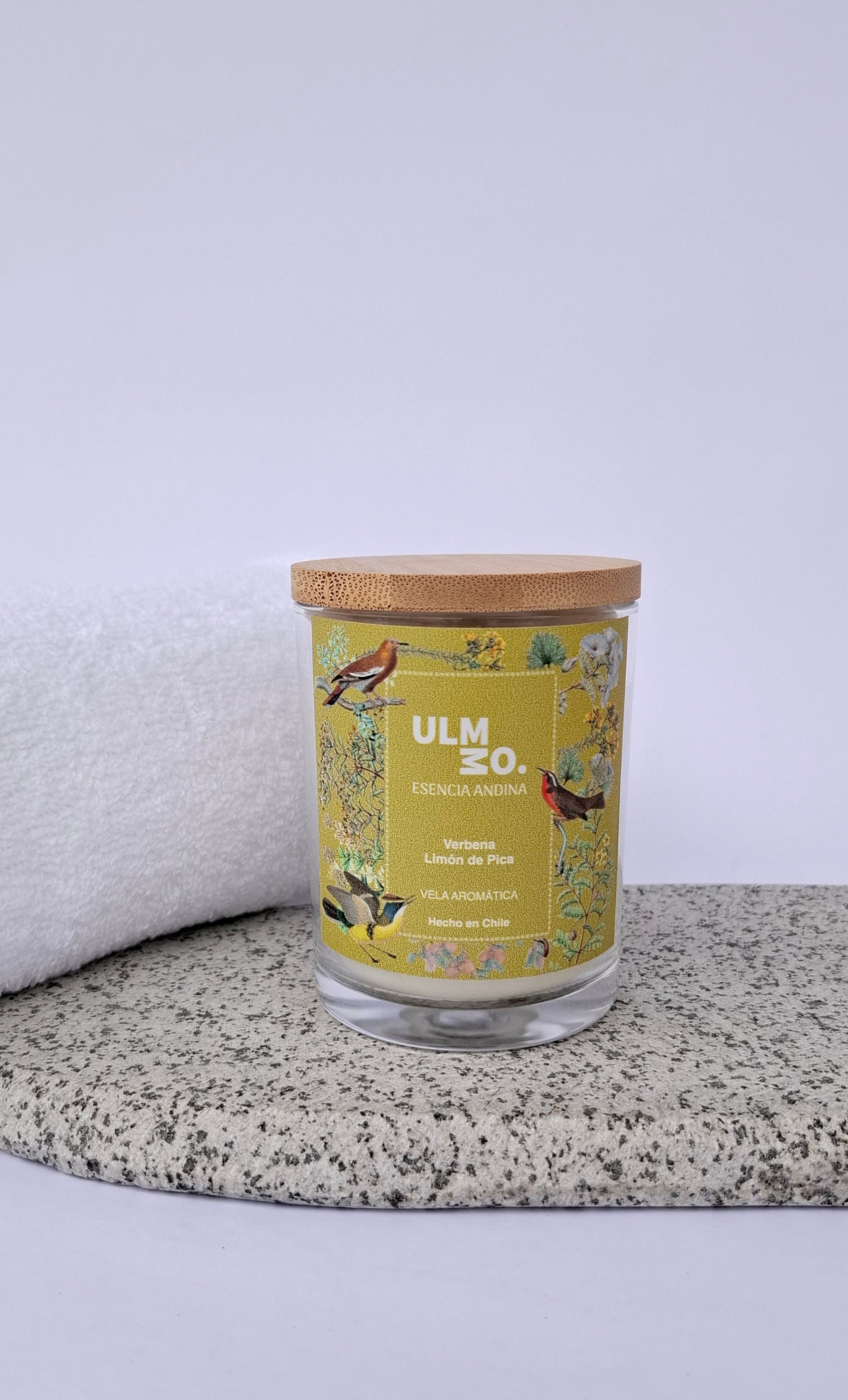 Vela de Soja Limón de Pica y Verbena 200grs - Creado en Chile