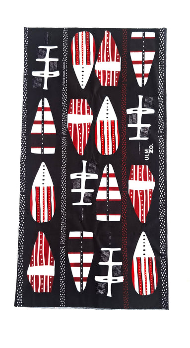 Bandana ULMMO - Colección Selknam Ancestros Negro