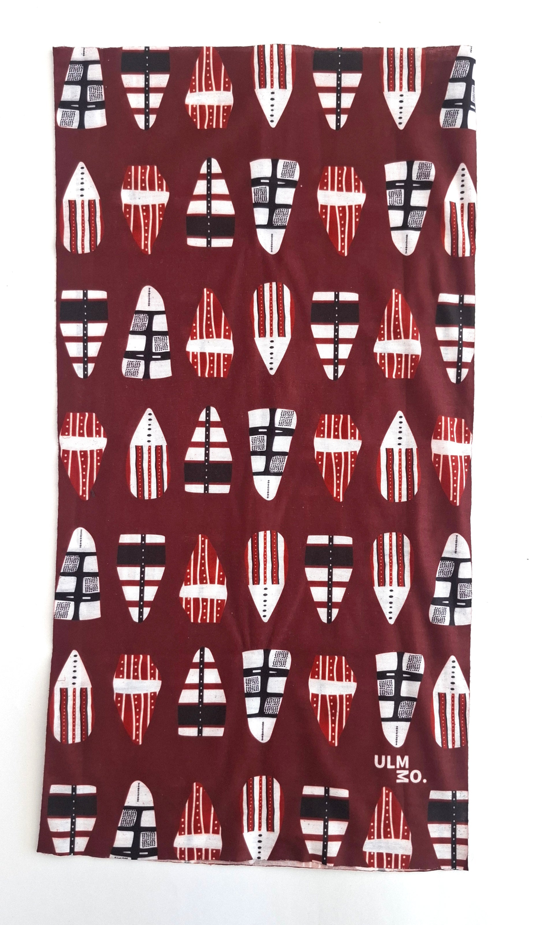 Bandana ULMMO - Colección Selknam Ancestros Rojo