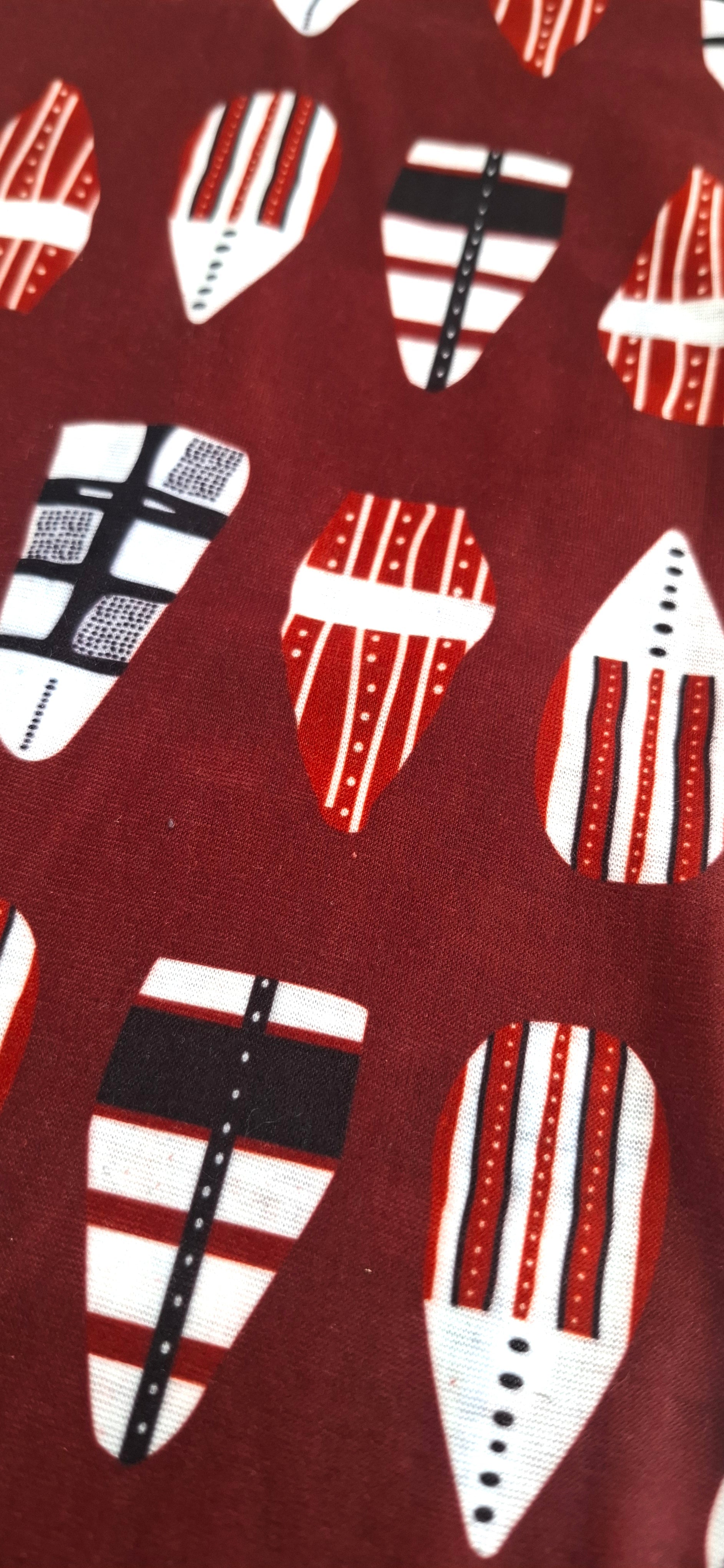 Bandana ULMMO - Colección Selknam Ancestros Rojo