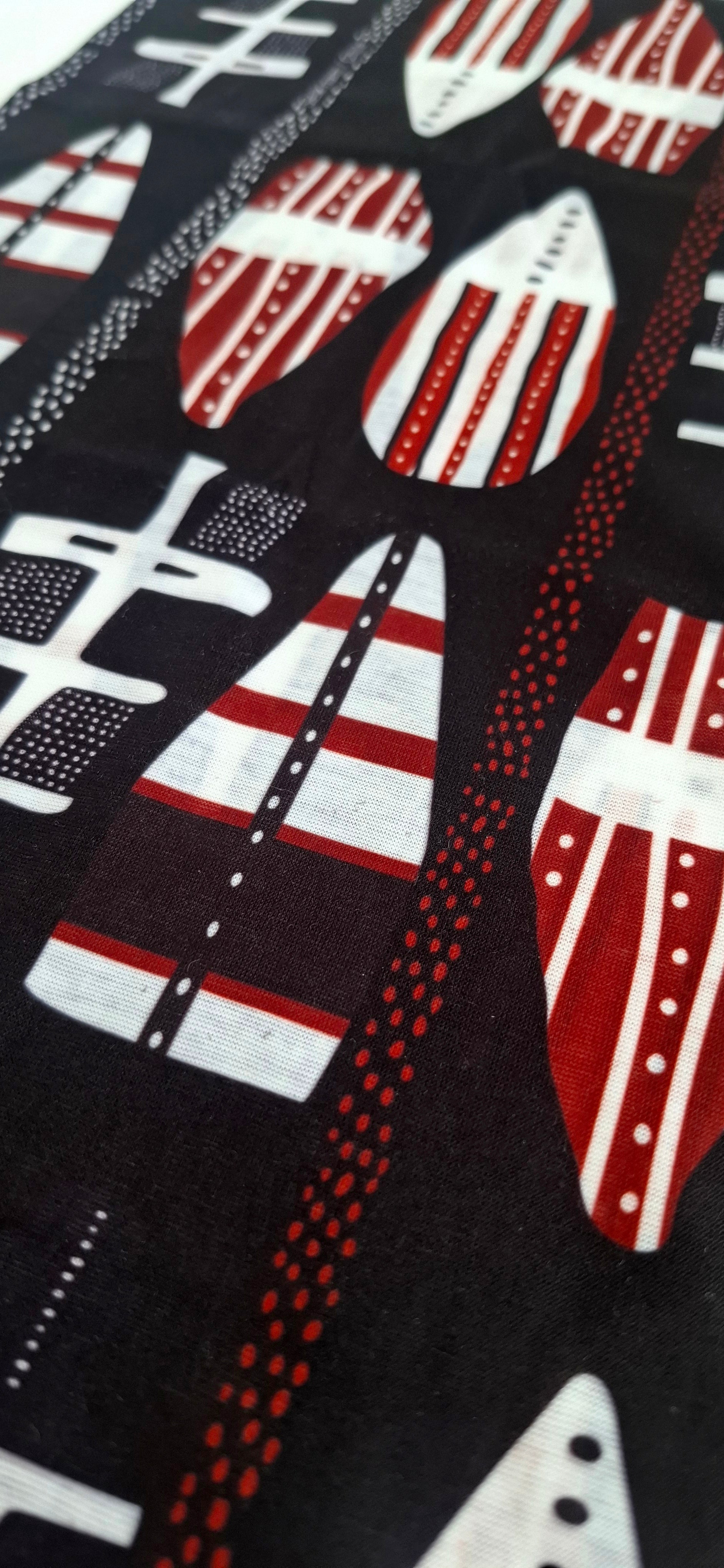 Bandana ULMMO - Colección Selknam Ancestros Negro