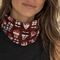 Bandana ULMMO - Colección Selknam Ancestros Rojo