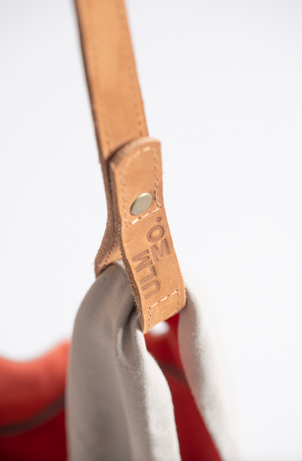 Cartera 100% lino Beige con forro Salmón