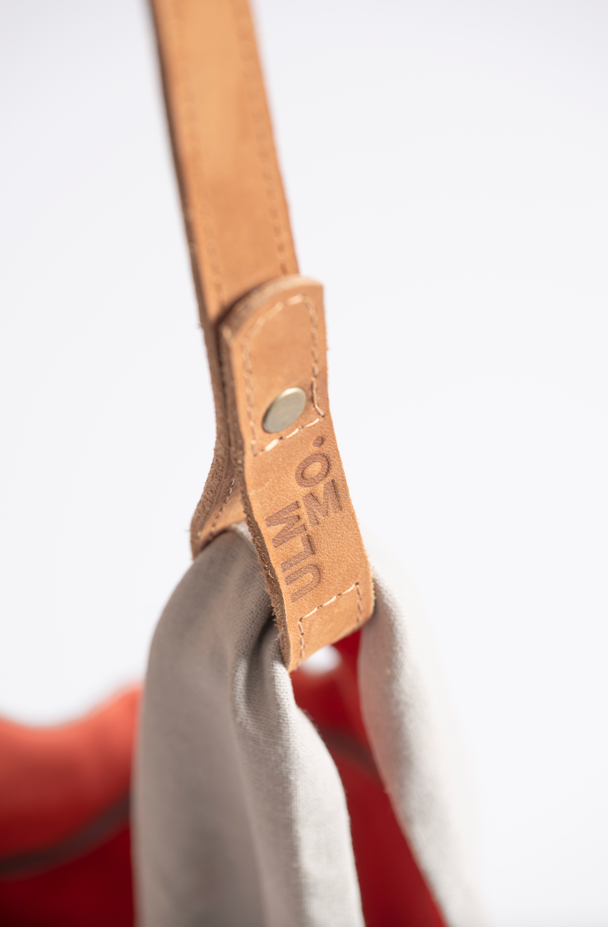 Cartera 100% lino Beige con forro Salmón