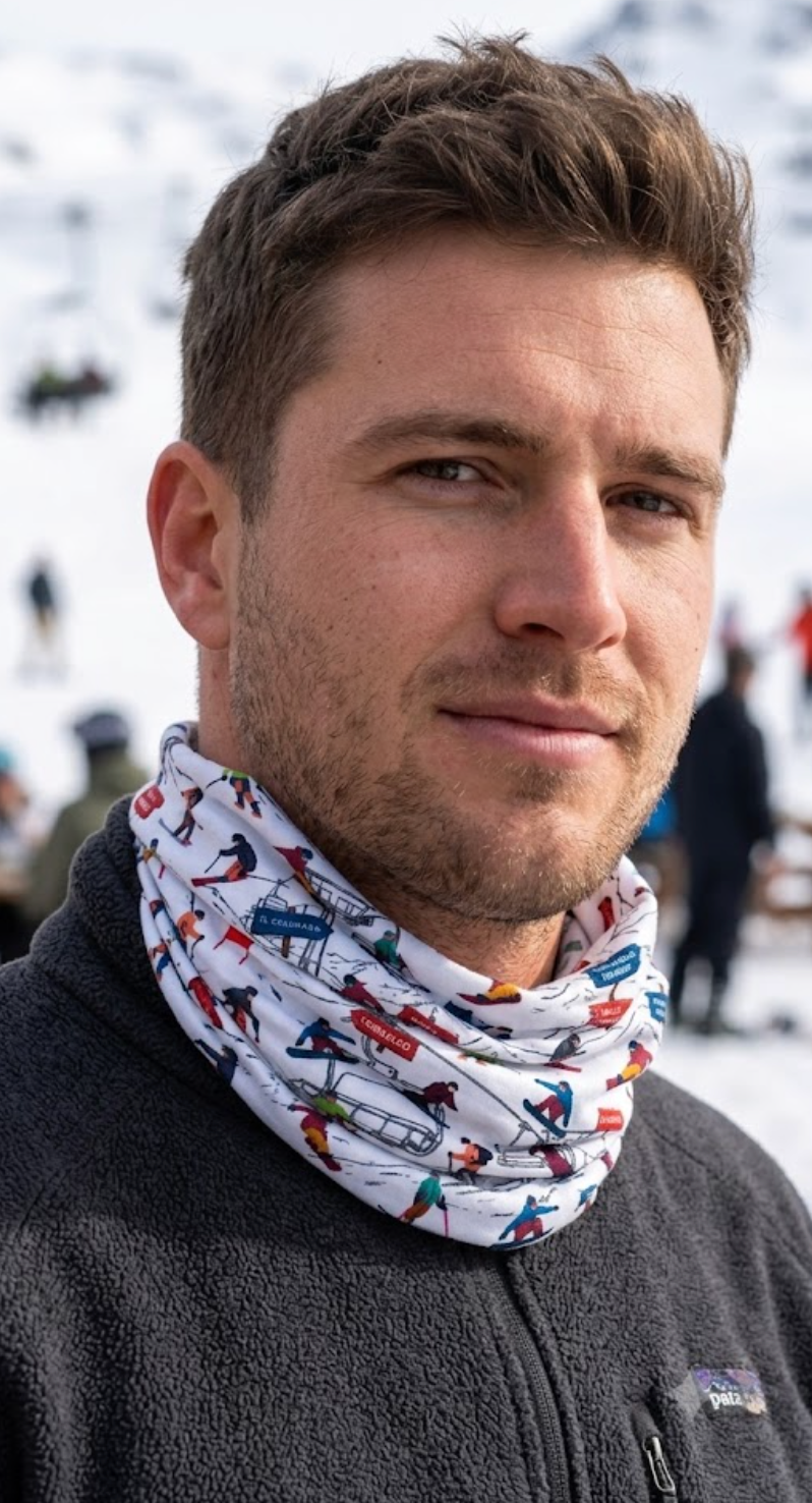 Bandana Multifuncional Colección Esquí Blanca