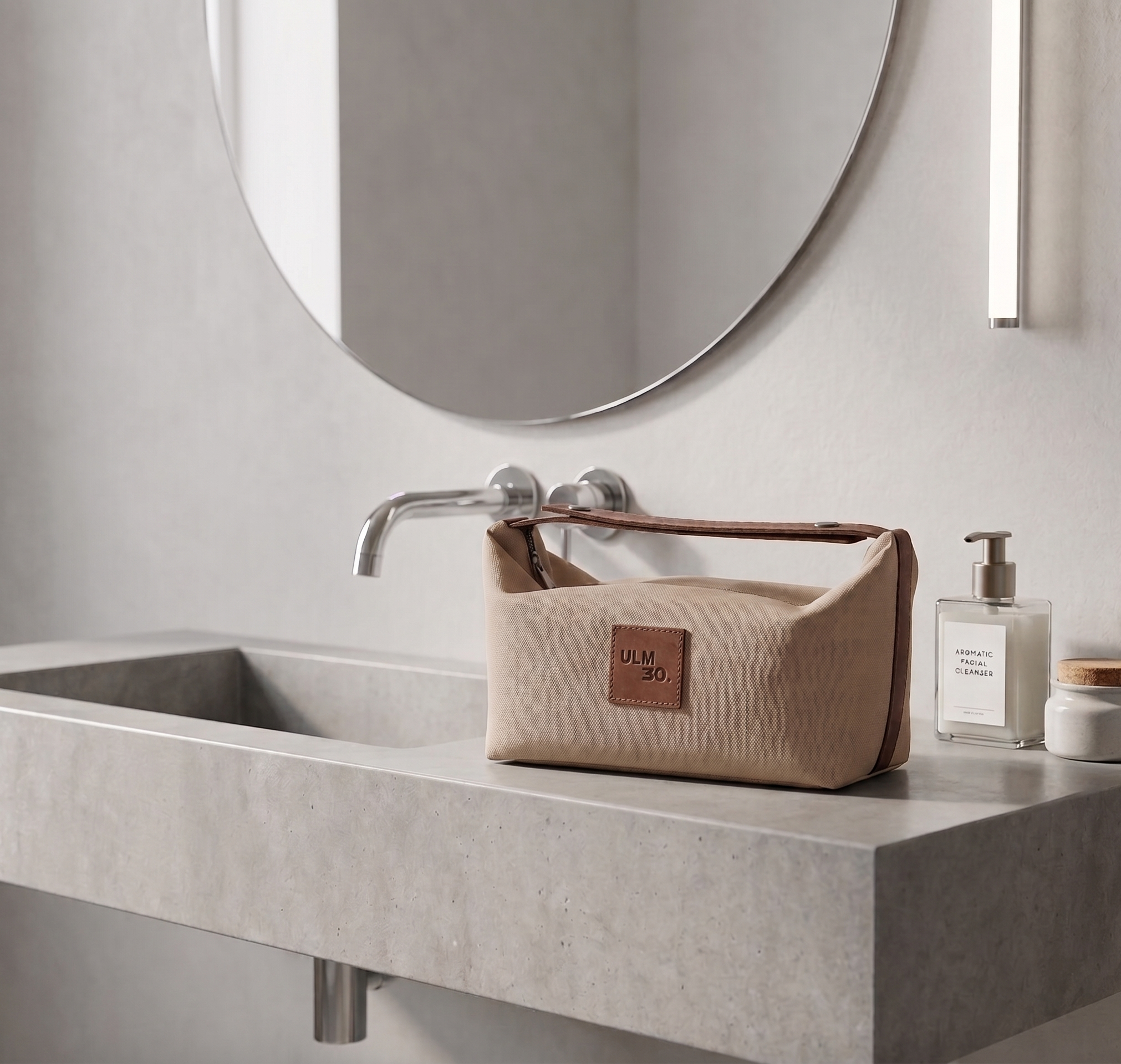 Neceser grande ULMMO impermeable Beige Claro