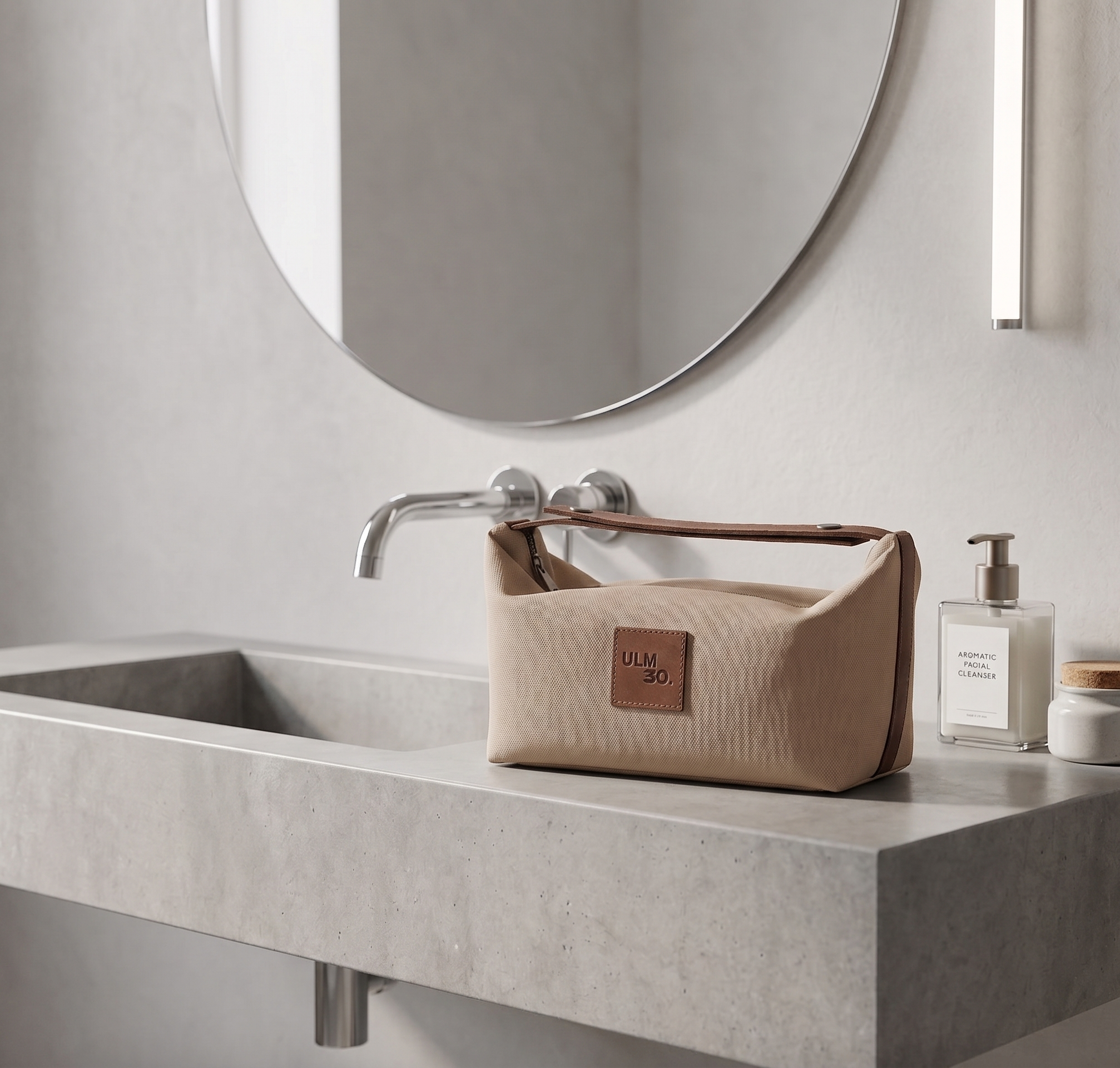 Neceser grande ULMMO impermeable Beige Oscuro