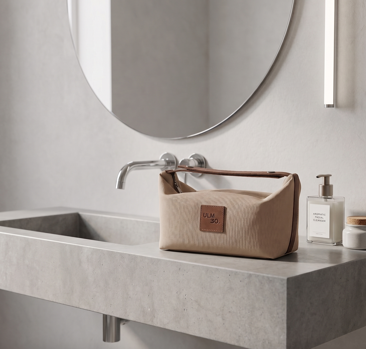 Neceser grande ULMMO impermeable Beige Oscuro