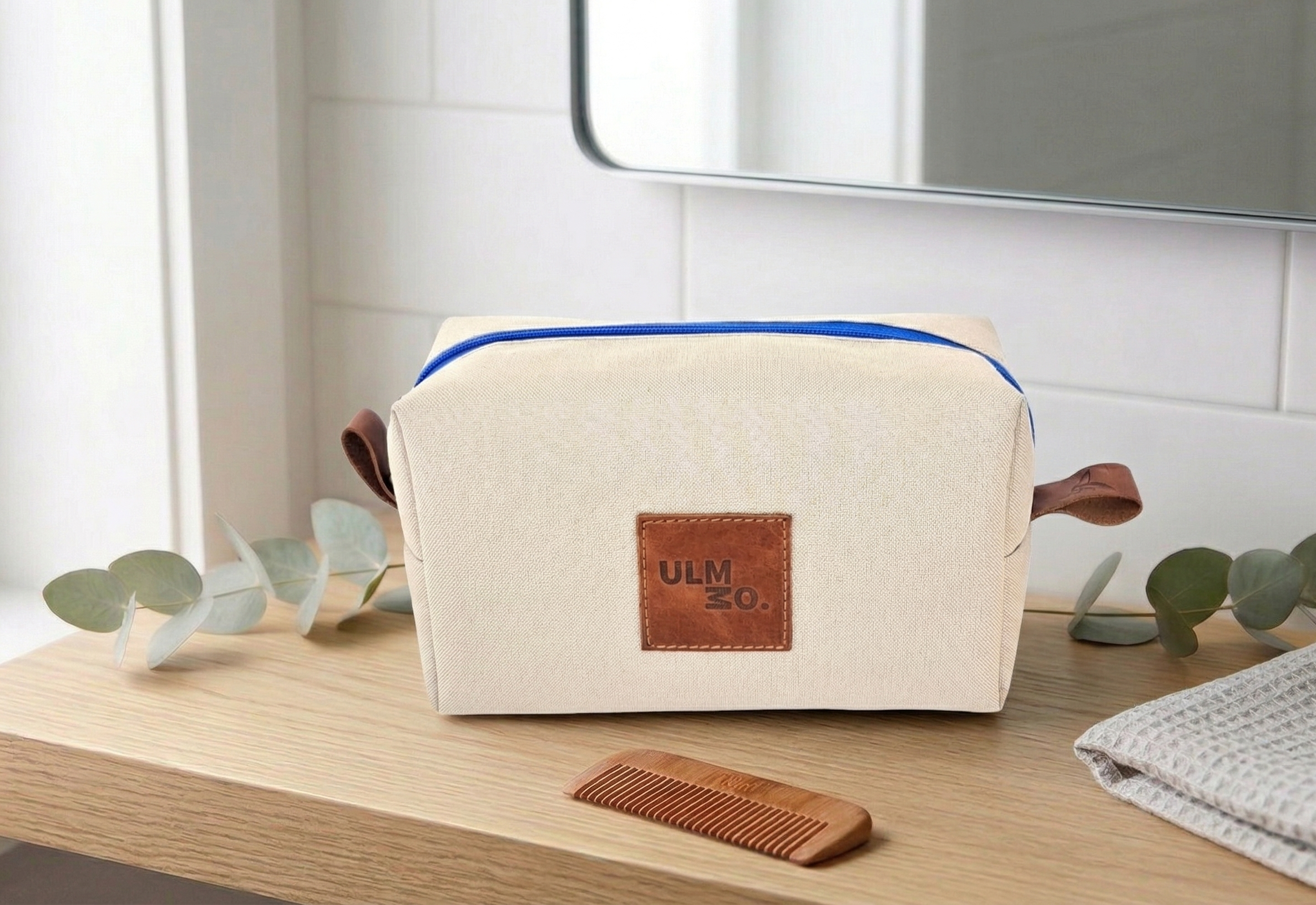 Neceser ULMMO impermeable Beige Claro