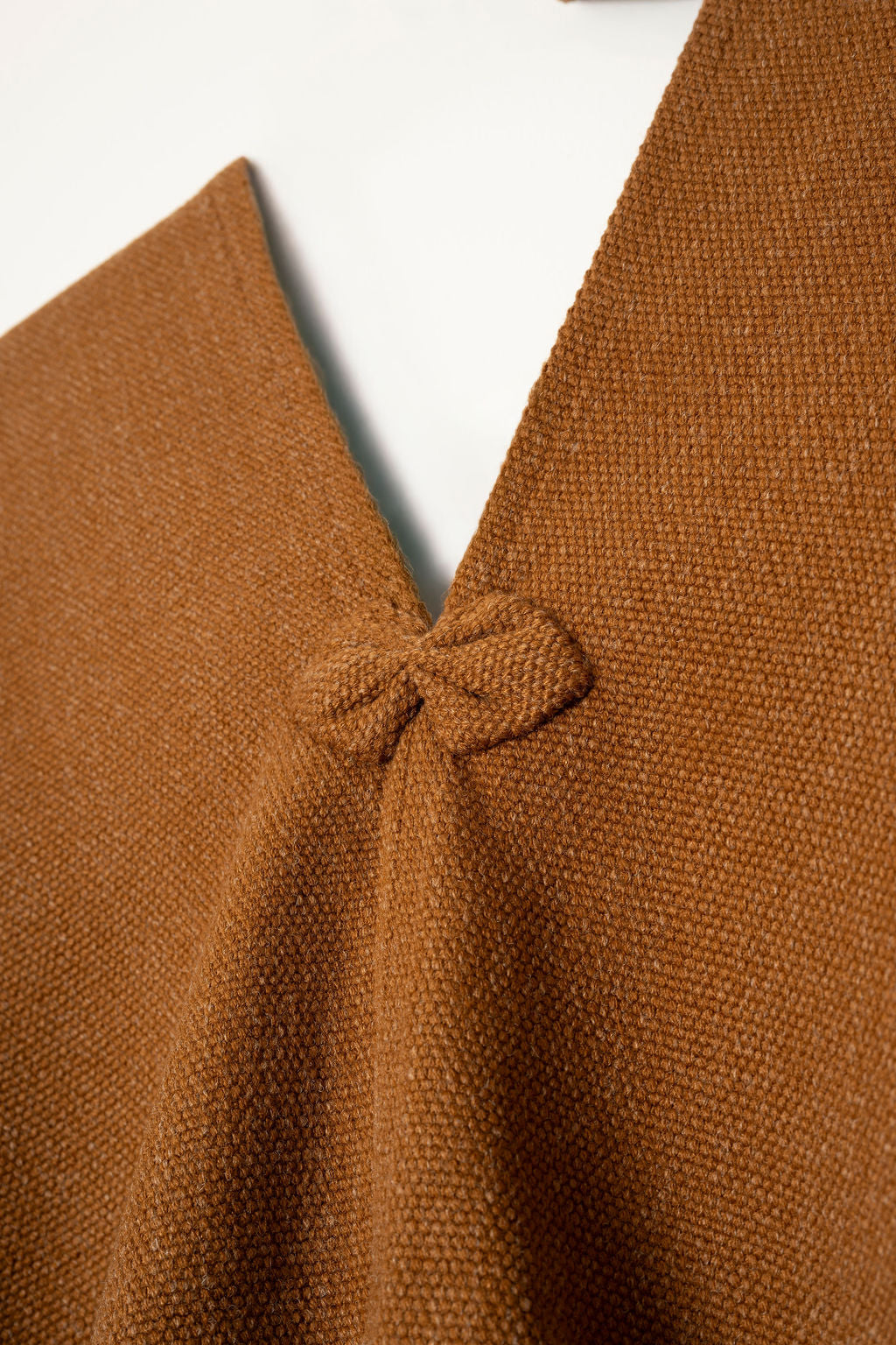 Poncho Tradicional Lana - Camel - Creado en Chile