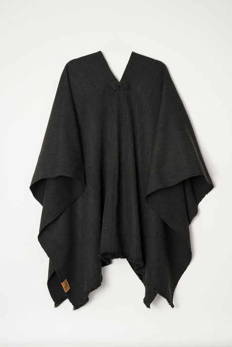 Poncho Tradicional Lana - Gris Marengo - Creado en Chile