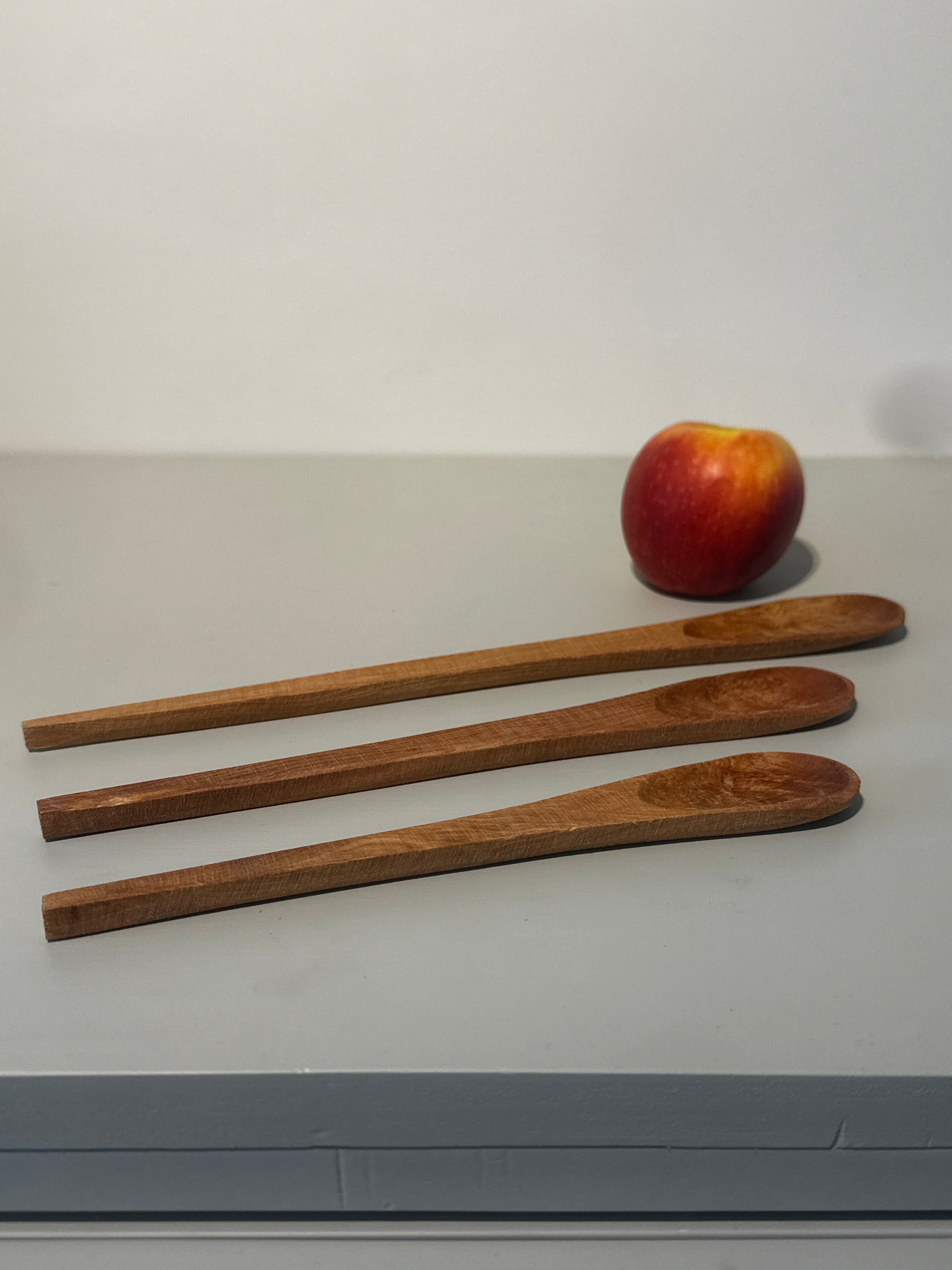 Trío de cucharas de Mañío 25, 30 y 35 cm