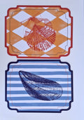 Set de 6 Individuales Rectangulares con Concha - Creado x Coty Abbott