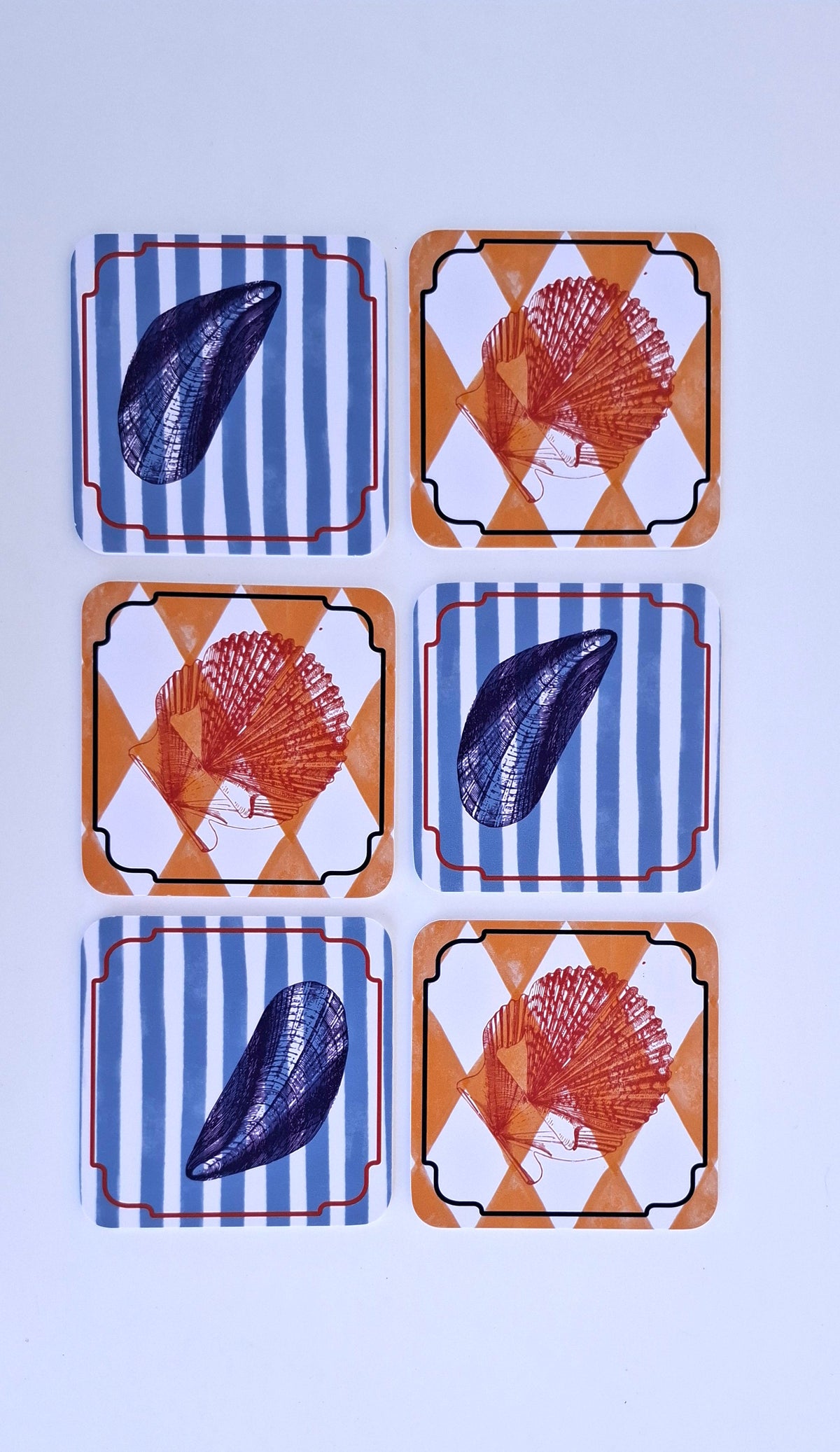 Set de 6 Posavasos con Concha - Creado x Coty Abbott