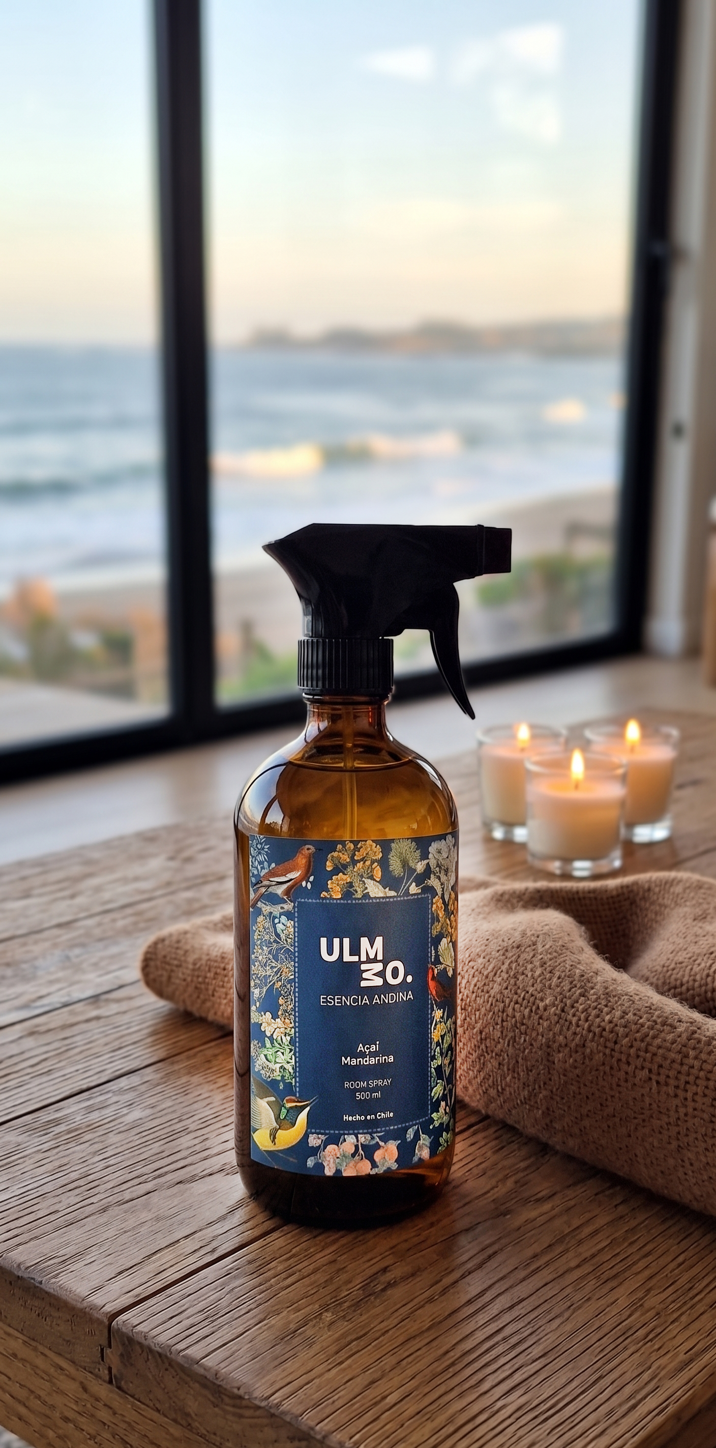 Room Spray Acai y Mandarina 500 ml vidrio