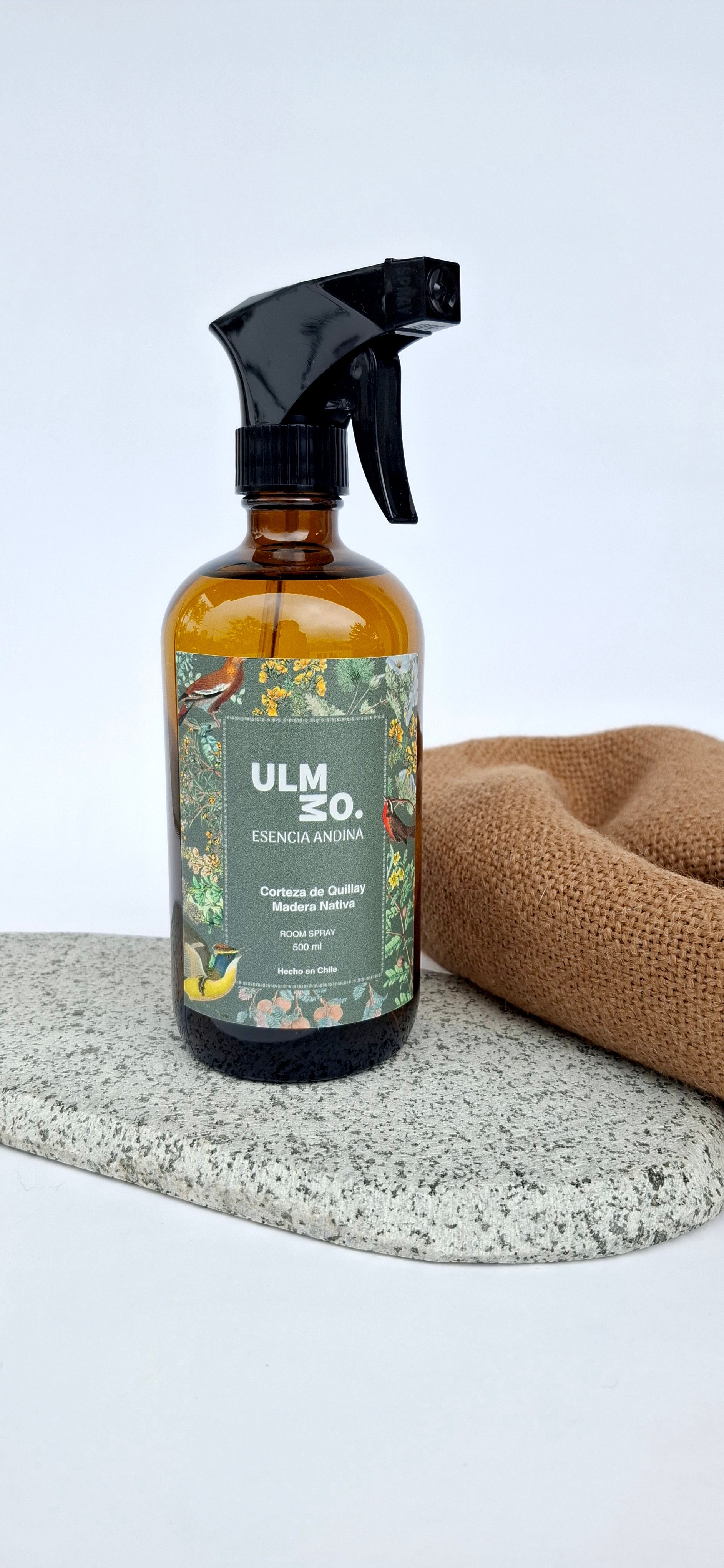 Room Spray Quillay y Maderas Nativas 450 ml vidrio - Creado en Chile
