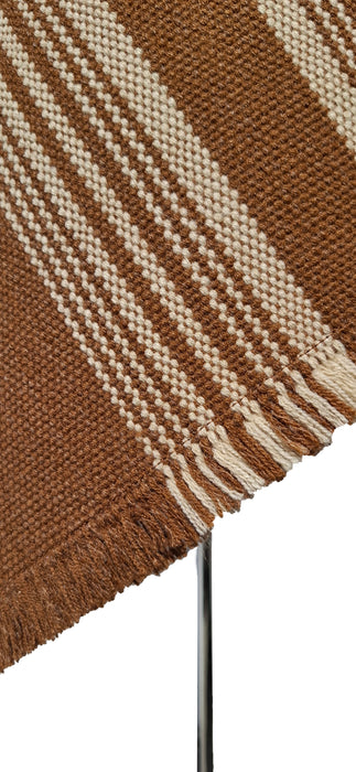 Poncho Tradicional Lana - Camel con Líneas Crudo - Creado en Chile