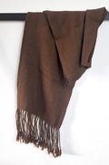 Bufanda alpaca unisex Chocolate - Creado en Chile