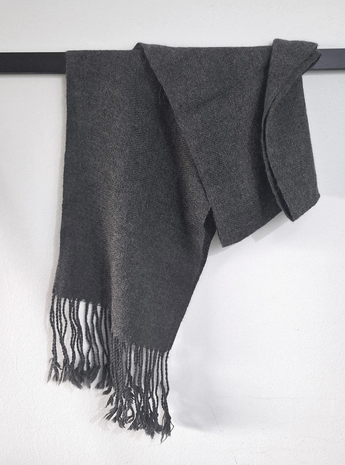 Bufanda alpaca unisex Gris - Creado en Chile