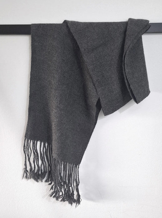 Bufanda alpaca unisex Gris - Creado en Chile