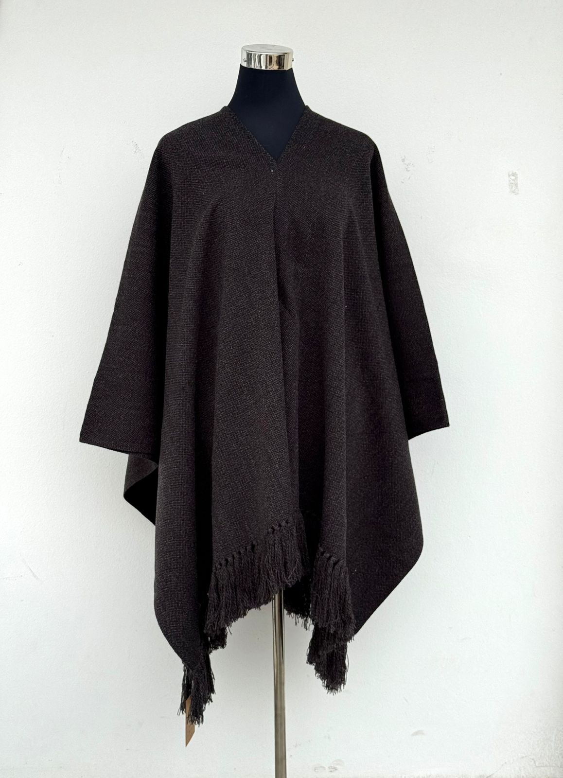 Poncho Flecos - Lana y Alpaca - Marengo - Creado en Chile