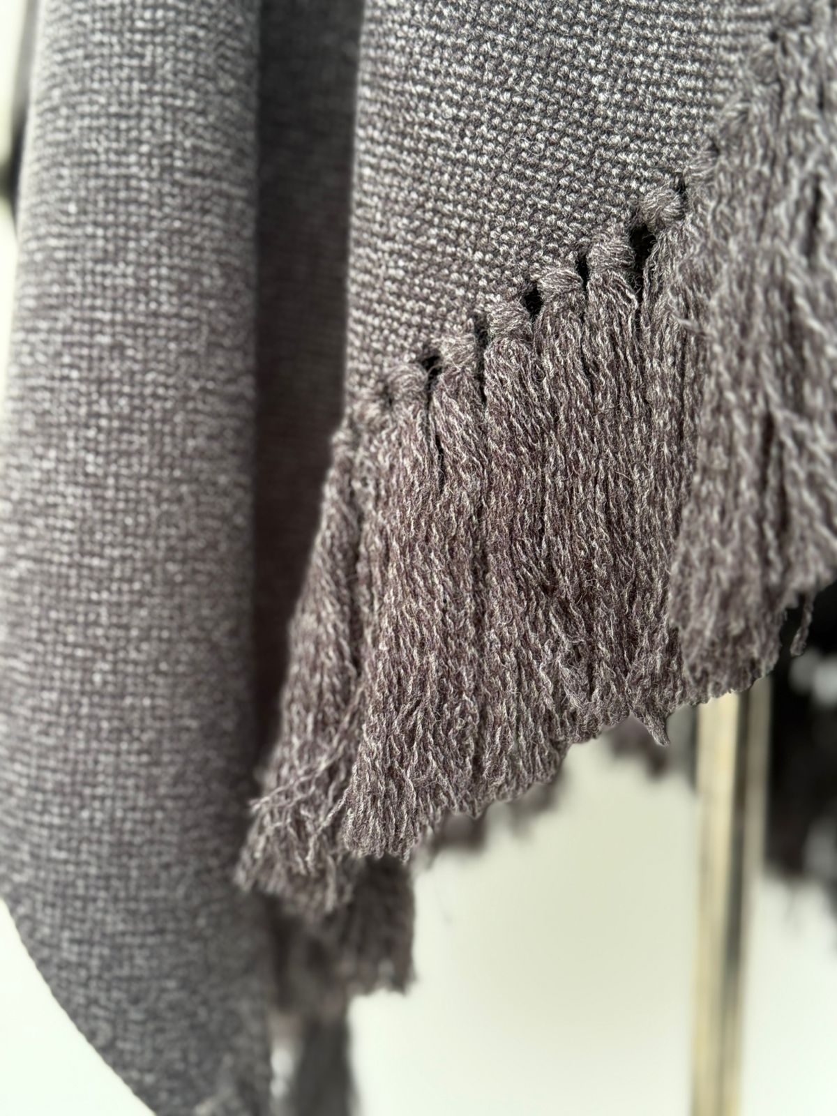 Poncho Flecos - Lana y Alpaca - Marengo - Creado en Chile