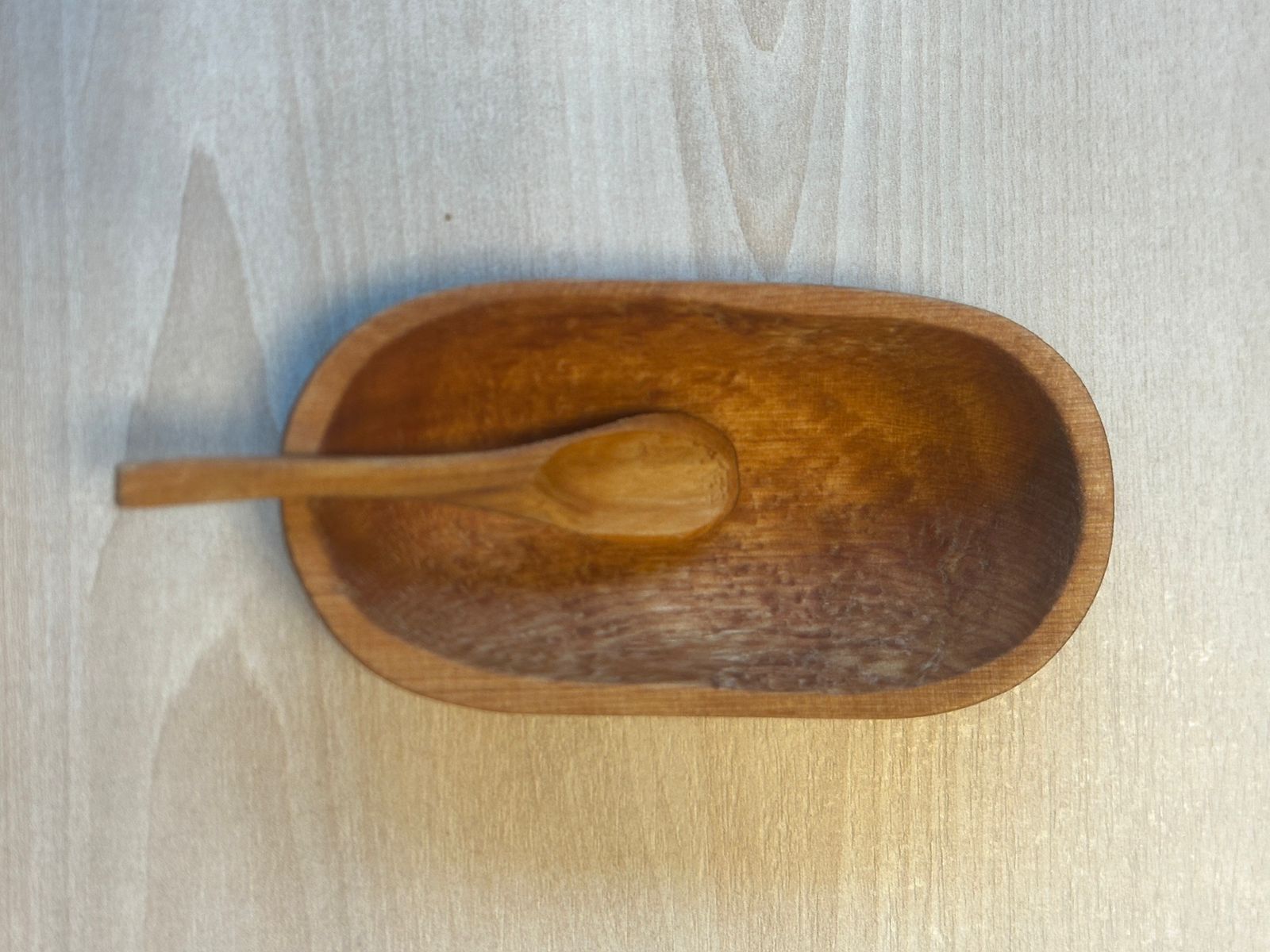 Pocillo simple de Roble Pellín con cuchara