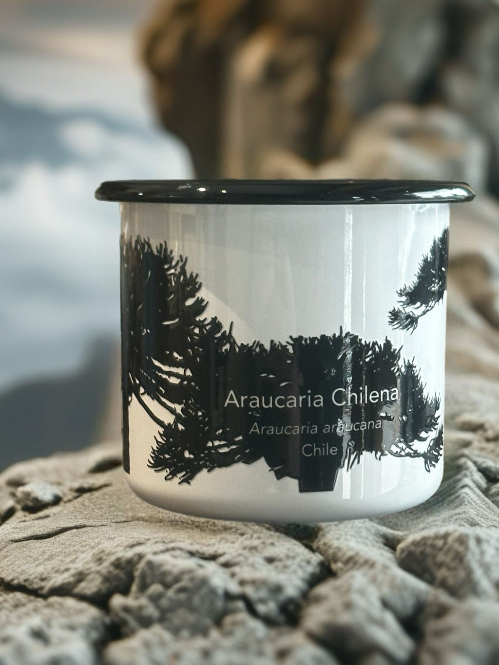 Tazón Enlozado Araucaria Chilena - Creado en Chile