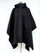 Poncho Tradicional Lana con Capucha - Negro - Creado en Chile