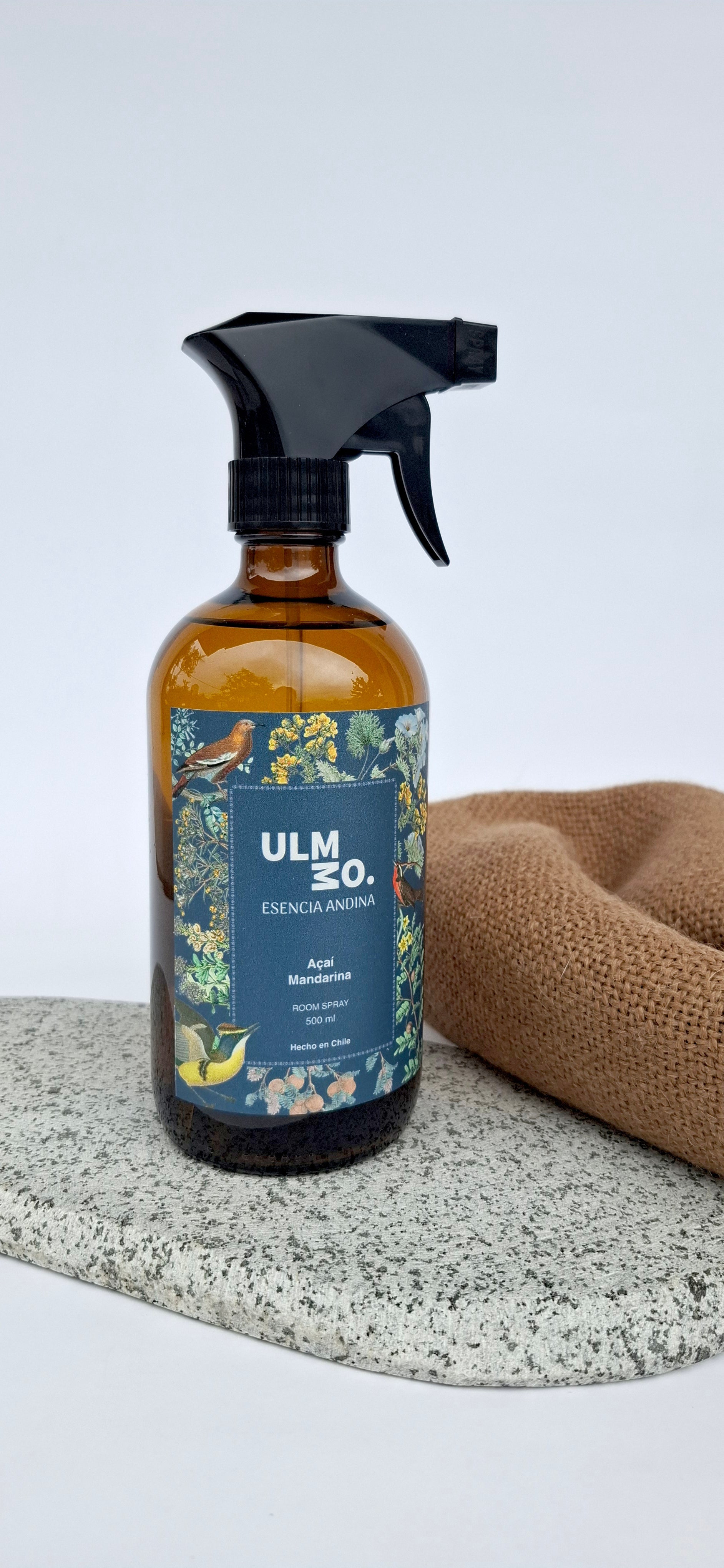 Room Spray Acai y Mandarina 500 ml vidrio - Creado en Chile